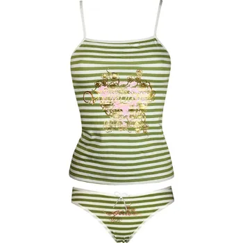 Kalhotky Royal - bavlněná košilka a kalhotky XL zelená