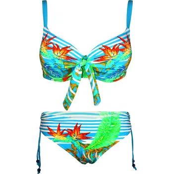 Dámské plavky Opal Light Blue dvojdílné plavky s výztuží S779 M světle modrá