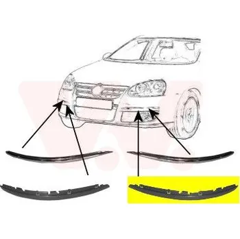 Lišta karosérie Ozdobná / ochranná lišta, nárazník AGB 951427-5