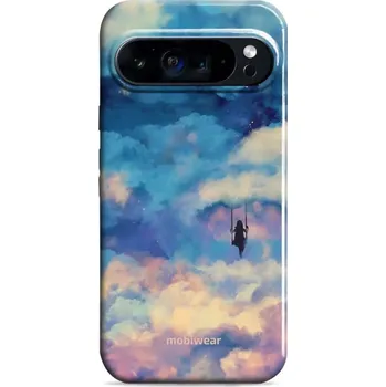 Pouzdro na mobilní telefon Odolný obal Mobiwear Elite Pro - Google Pixel 9 / 9 Pro - ER09E Dívka na houpačce v oblacích (Odolné pouzdro, obal kryt Mobiwear Elite Pro - maximální ochrana mobilu, zesílené hrany, přesné výřezy, pohodlné držení, odolná grafika, kvalitní materiály)