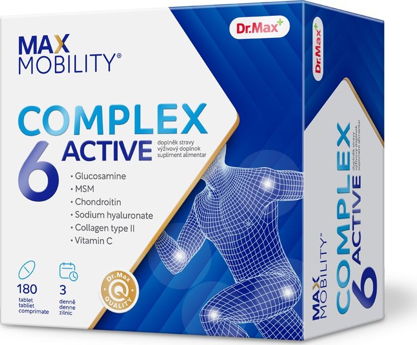 foto Kloubní výživa Dr. Max Mobility Complex 6 Active 180 tbl.