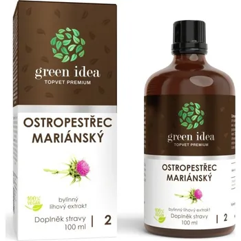 Přírodní produkt GREEN IDEA Ostropestřec mariánský bylinný lihový extrakt 100 ml