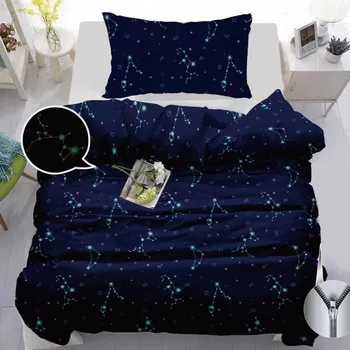 Povlečení Bavlněné povlečení svítící ve tmě - souhvězdí