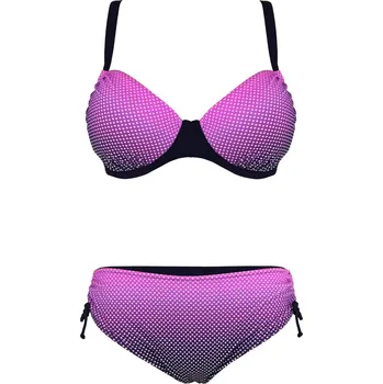 Dámské plavky Lilian dámské dvoudílné plavky výztuž S1161 XL fialová