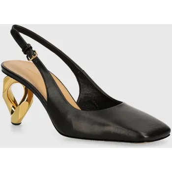 Dámská obuv Kožené lodičky JW Anderson Chain Heel, 35, černá, 99X