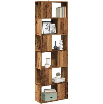 Knihovna vidaXL Knihovna / dělicí stěna 60 x 24 x 186 cm [809106] Barva: Staré dřevo