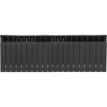 Radiátor Deskový HLINÍKOVÝ radiátor G500F 18-segmentový GRAPHITE universální BOČNÍ (SADA)