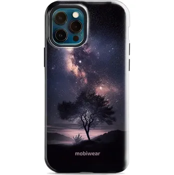 Pouzdro na mobilní telefon Odolný obal Mobiwear Elite Pro - Apple iPhone 12 / 12 Pro - E005E Strom s galaxií (Odolné pouzdro, obal kryt Mobiwear Elite Pro - maximální ochrana mobilu, zesílené hrany, přesné výřezy, pohodlné držení, odolná grafika, kvalitní materiály)