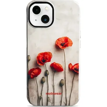 Pouzdro na mobilní telefon Odolný obal Mobiwear Elite Pro - Apple iPhone 13 - EP42E Vlčí máky (Odolné pouzdro, obal kryt Mobiwear Elite Pro - maximální ochrana mobilu, zesílené hrany, přesné výřezy, pohodlné držení, odolná grafika, kvalitní materiály)