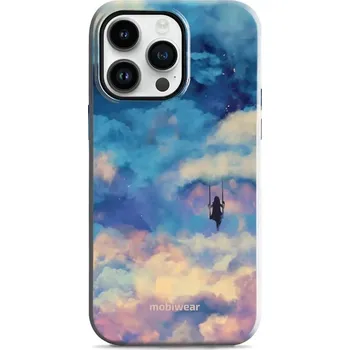 Pouzdro na mobilní telefon Odolný obal Mobiwear Elite Pro - Apple iPhone 14 Pro Max - ER09E Dívka na houpačce v oblacích (Odolné pouzdro, obal kryt Mobiwear Elite Pro - maximální ochrana mobilu, zesílené hrany, přesné výřezy, pohodlné držení, odolná grafika, kvalitní materiály)