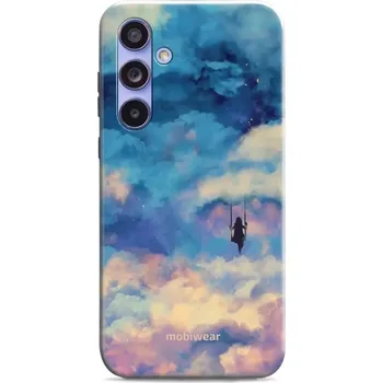Pouzdro na mobilní telefon Odolný obal Mobiwear Elite Pro - Samsung Galaxy A54 5G - ER09E Dívka na houpačce v oblacích (Odolné pouzdro, obal kryt Mobiwear Elite Pro - maximální ochrana mobilu, zesílené hrany, přesné výřezy, pohodlné držení, odolná grafika, kvalitní materiály)