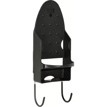Příslušenství pro žehličku Nástěnný držák na žehličku a prkno, odolný vůči vysoké teplotě, černý
