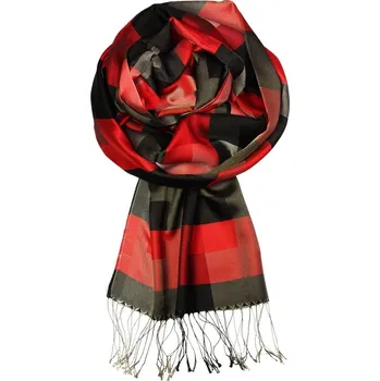 Šála Aveiro luxusní hedvábný šál CHZ-75 tmavě červená