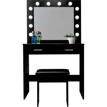 Toaletní stolek Aga MRDT11-MB černý