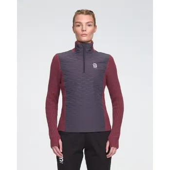 Pánská softshellová bunda Bjorn Daehlie svetr BJ Half zip comfy 2.0 W wild berry Velikost: L