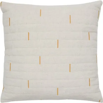 Povlak na polštářek Bílo-žlutý povlak na polštář Kave Home Blaina 45 x 45 cm