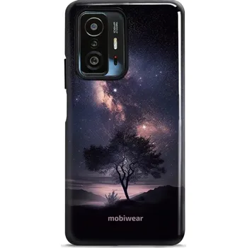 Pouzdro na mobilní telefon Odolný obal Mobiwear Elite Pro - Xiaomi 11T / 11T Pro - E005E Strom s galaxií (Odolné pouzdro, obal kryt Mobiwear Elite Pro - maximální ochrana mobilu, zesílené hrany, přesné výřezy, pohodlné držení, odolná grafika, kvalitní materiály)