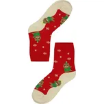 Veselí medvídci dámské vánoční ponožky 35-38 červená