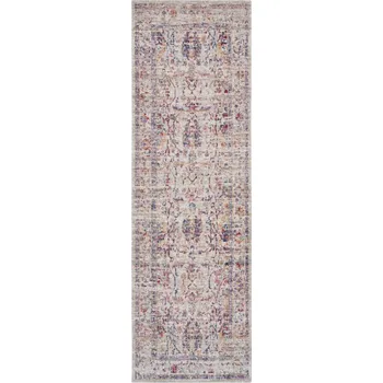 Koberec Běhoun Cairo 105591 Luxor Cream Multicolored – na ven i na doma
