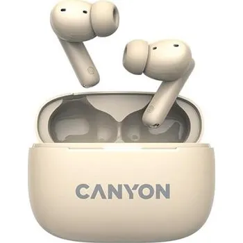 Sluchátka CANYON TWS-10 ANC BT sluchátka s mikrofonem, béžová - CNS-TWS10BG