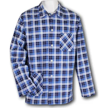 LUIZ Pánský pyžamový kabátek na knoflíky -Flanel- Petr 135 Velikost: 64