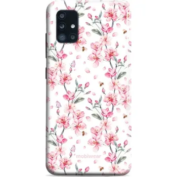 Telefonní příslušenství Odolný obal Mobiwear Elite Pro - Samsung Galaxy A51 - E124E Růžové květy (Odolné pouzdro, obal kryt Mobiwear Elite Pro - maximální ochrana mobilu, zesílené hrany, přesné výřezy, pohodlné držení, odolná grafika, kvalitní materiály)