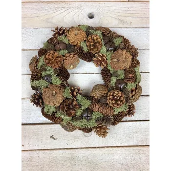 Obraz Věnec ze šišek s rolničkami