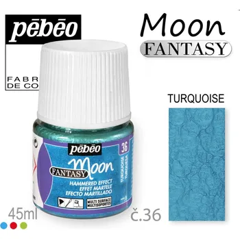 Speciální výtvarná barva Barva na Šperky MOON Fantasy Pébéo . barva č. 36 TURQUOISE. Balení 45ml.