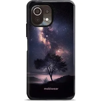 Pouzdro na mobilní telefon Odolný obal Mobiwear Elite Pro - Xiaomi 11 Lite 5G NE / Xiaomi Mi 11 Lite - E005E Strom s galaxií (Odolné pouzdro, obal kryt Mobiwear Elite Pro - maximální ochrana mobilu, zesílené hrany, přesné výřezy, pohodlné držení, odolná grafika, kvalitní materiály)