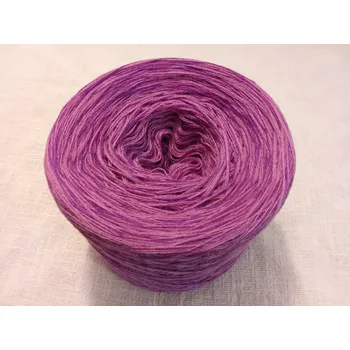 Příze Malinový krém merino 3-nitka 1000m s kašmírovou nitkou (Melírové klubko Malinový krém merino)