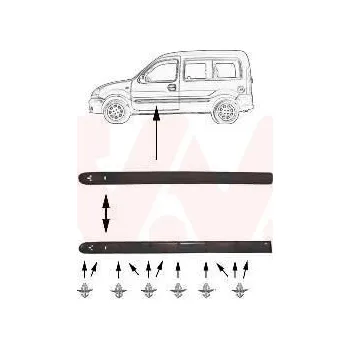 Lišta karosérie Ozdobná / ochranná lišta, dveře AGB 60600022