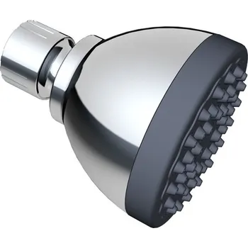 Sprchová hlavice IDRO, 1-pol. pevná sprcha, průměr 82 mm, chrom/tmavě šedá, plast