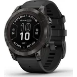 GARMIN Fēnix® 7S Pro, 7 Pro, 7X Pro - SAPPHIRE SOLAR Barva: 47 MM Carbon Gray DLC Titanium / Black Band