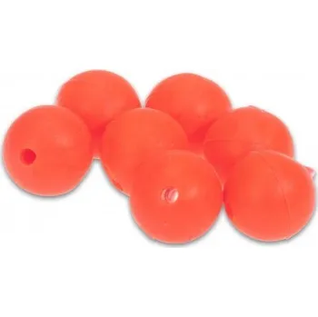 5ks - Korálky Aquantic Red Rubber Beads Průměr 12mm