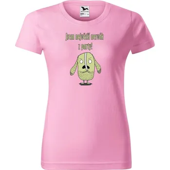 DOBRÝ TRIKO Dámské tričko Největší nervák Barva: Růžová, Velikost: XL