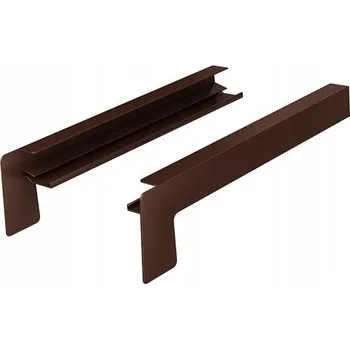 Prostěradlo Krytka parapetu hliníková hnědá 1,5 x 30 cm