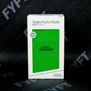 Příslušenství k deskovým hrám Twin Flip'n'Tray 200+ Xenoskin (UG) - deckbox na karty Barva: Zelená