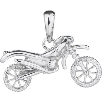 Přívěsek Bealio BEALIO Stříbrný přívěsek MOTORKA ENDURO 03-09968-3141