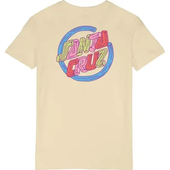 SANTA CRUZ triko - Tubular Dot T-Shirt Chalk (CHALK)