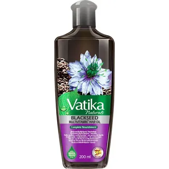 Barva na vlasy Multivitamínový vlasový olej z černých semen Vatika Naturals 200ml (Vatika Naturals Multivitamin Enriched Blackseed Hair Oil)