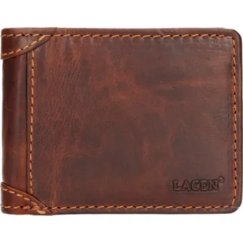 Peněženka Pánská kožená peněženka Lagen 511461M brown