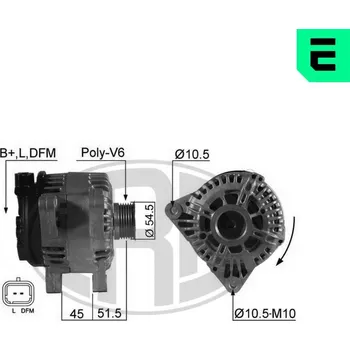 Alternátor Alternátor AGB EPA1850
