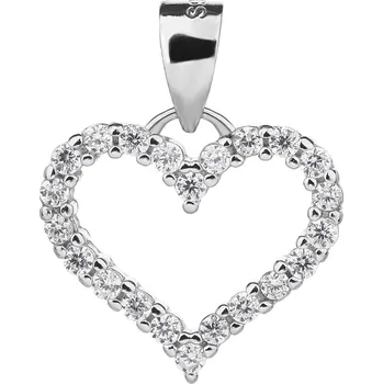 Přívěsek Bealio BEALIO Stříbrný přívěsek SRDCE zářivé 03-09670-3130