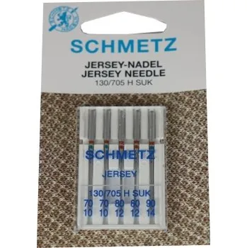 Příslušenství k šicímu stroji jehla JERSEY 70-90 H705-SUK 5ks -