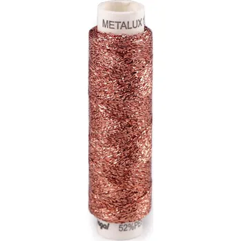 Nit Nitě vyšívací 100 m Metalux, barva 734 měděná střední