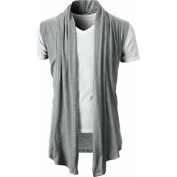 Pánské tričko Pánský cardigan bez zapínání Barva: Světle Šedá, Velikost: L