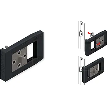 Vrtací šablona pro montáž dveřního kování QOLIBRI Smartbloc