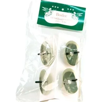 Svíčka Bodce pod svíčky 4ks zlaté, 60mm