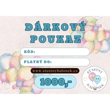Dárkový potravinový koš Dárkový poukaz 1000,-elektronicky
