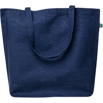 Printwear Těžká plátěná taška s dlouhými uchy z Fairtrade organické bavlny 46 x 40 cm Barva: modrá námořní, Velikost: 46 x 40 cm XT670